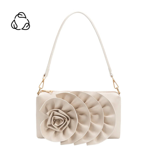 Melie Bianco Florence Shoulder Bag in Ivory