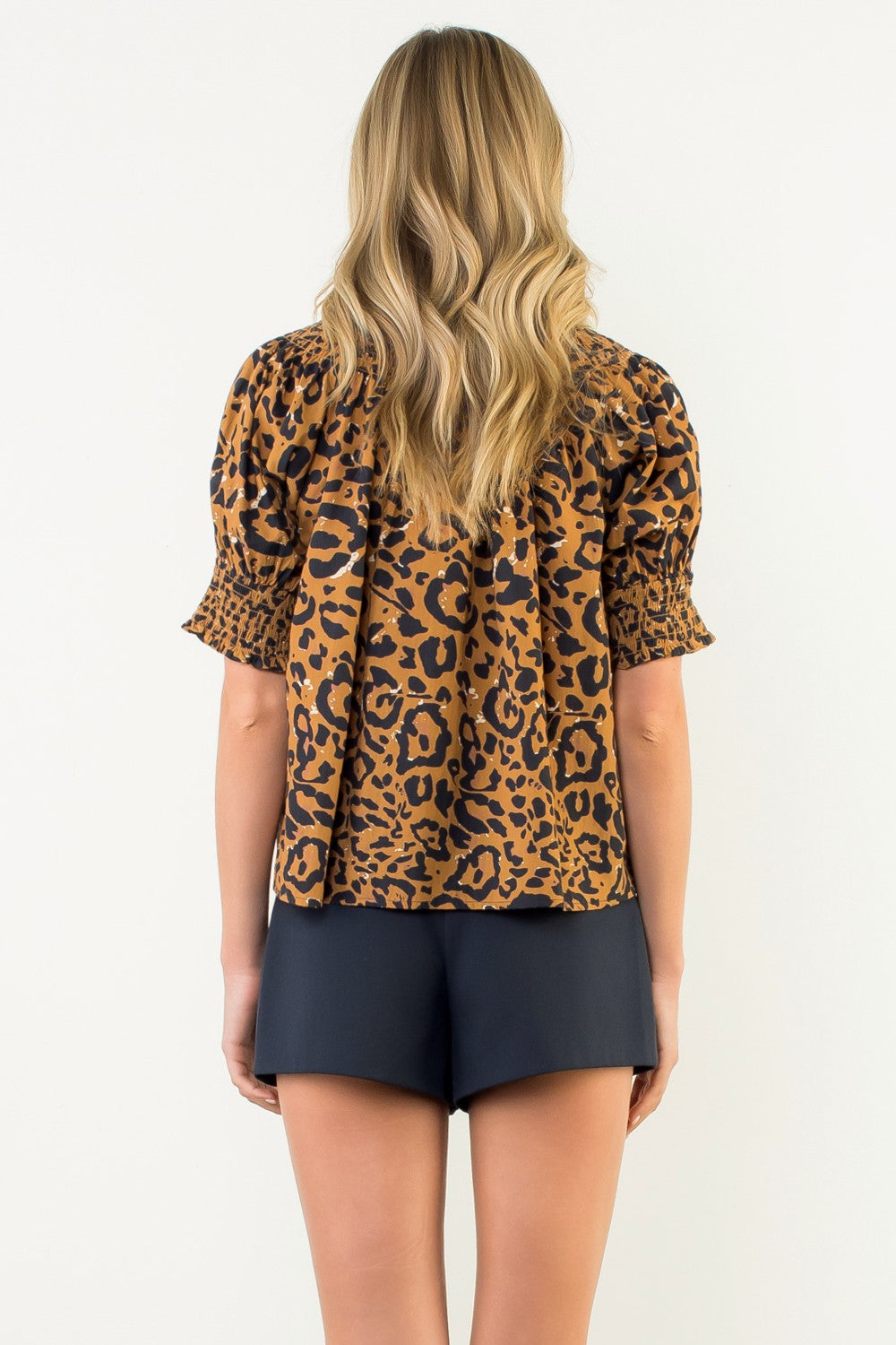 THML Sabrina Leopard Print Top