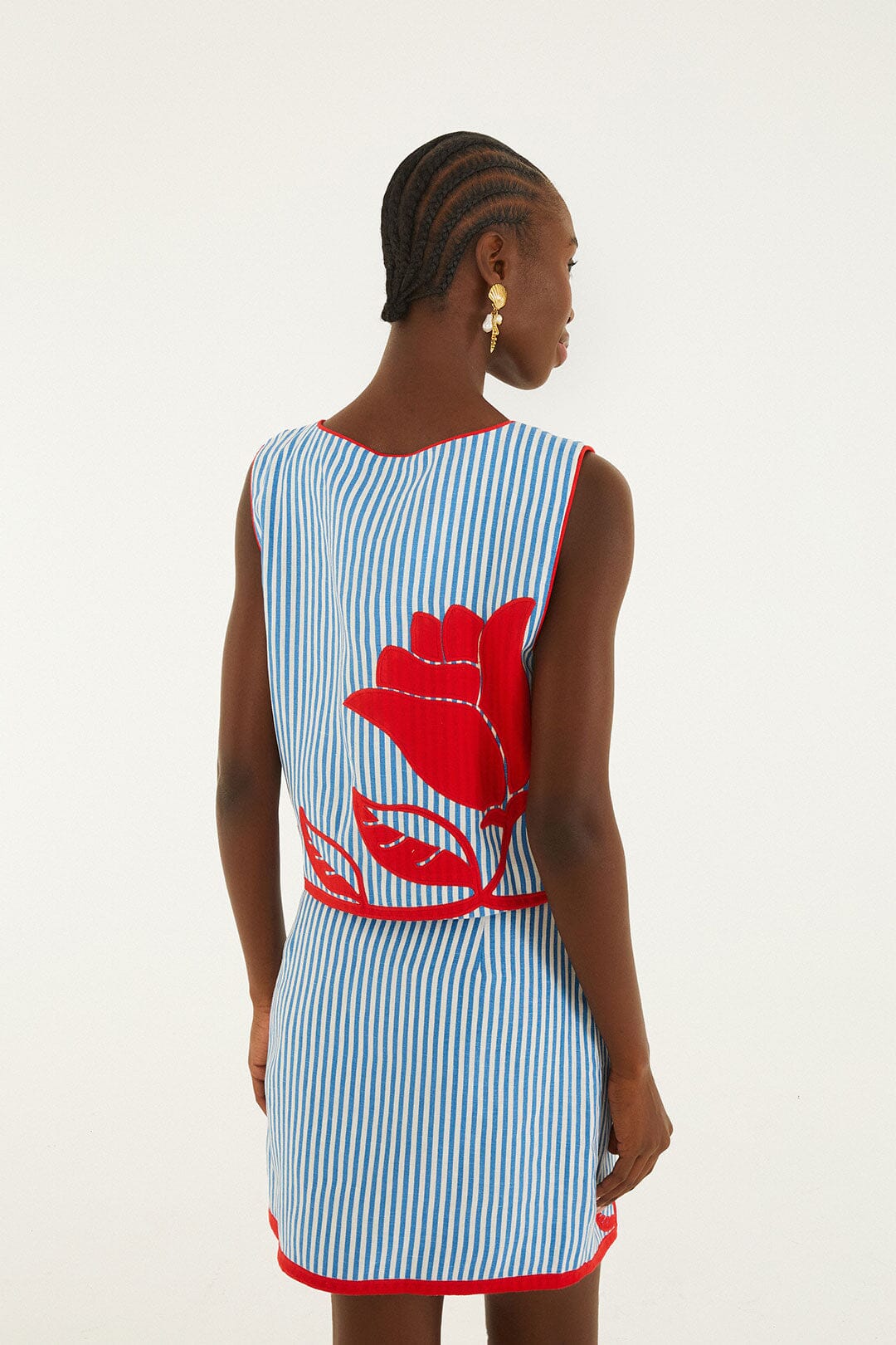 Farm Rio Sky Stripes Sleeveless Crop