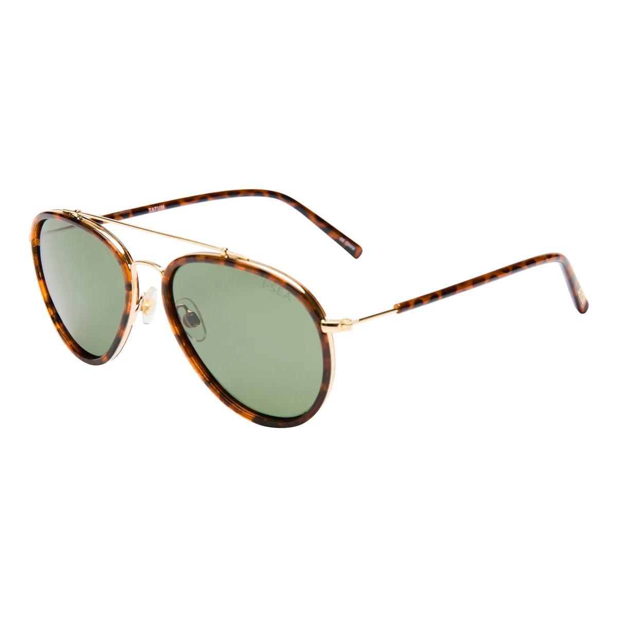 I-Sea Tatum Tort/Green Polarized Sunglasses