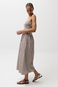 Pistola Bianca Shirred Bodice Dress