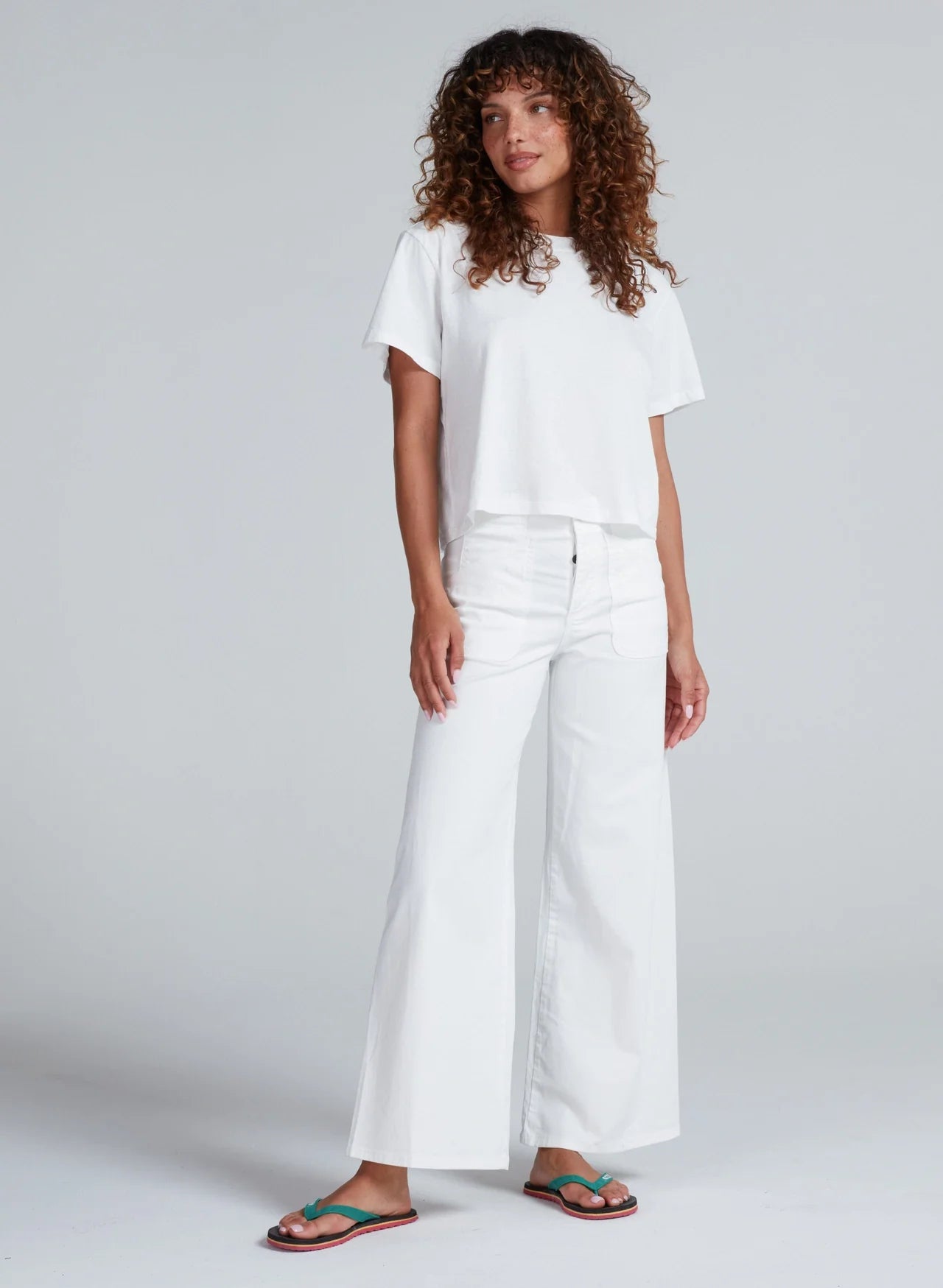 ASKK Jam Wide Leg Twill Pants