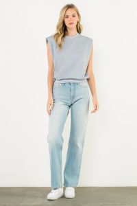 THML Kinsley Metal Button Sleeveless Top