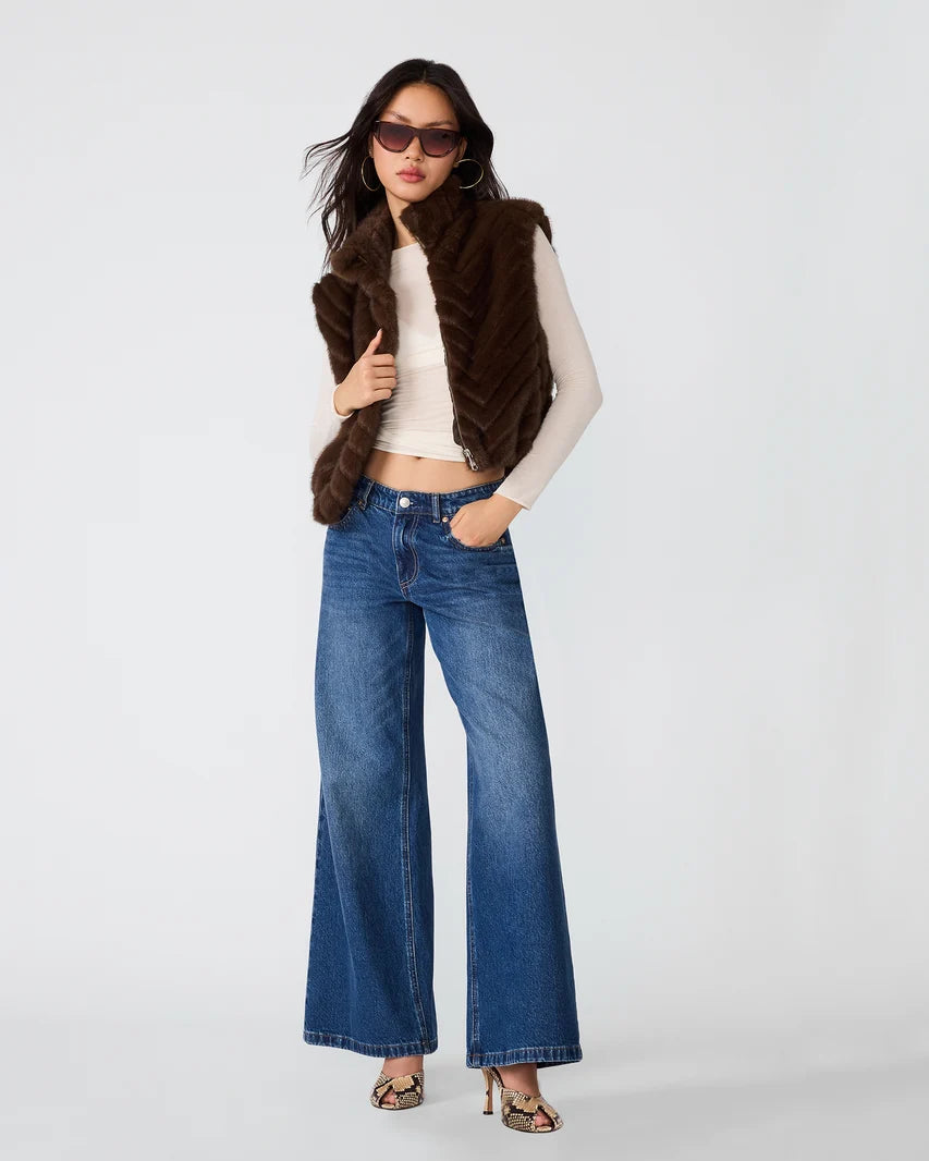 Steve Madden Luxie Vest in Espresso