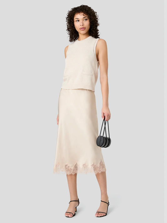 French Connection Pointelle Border Top