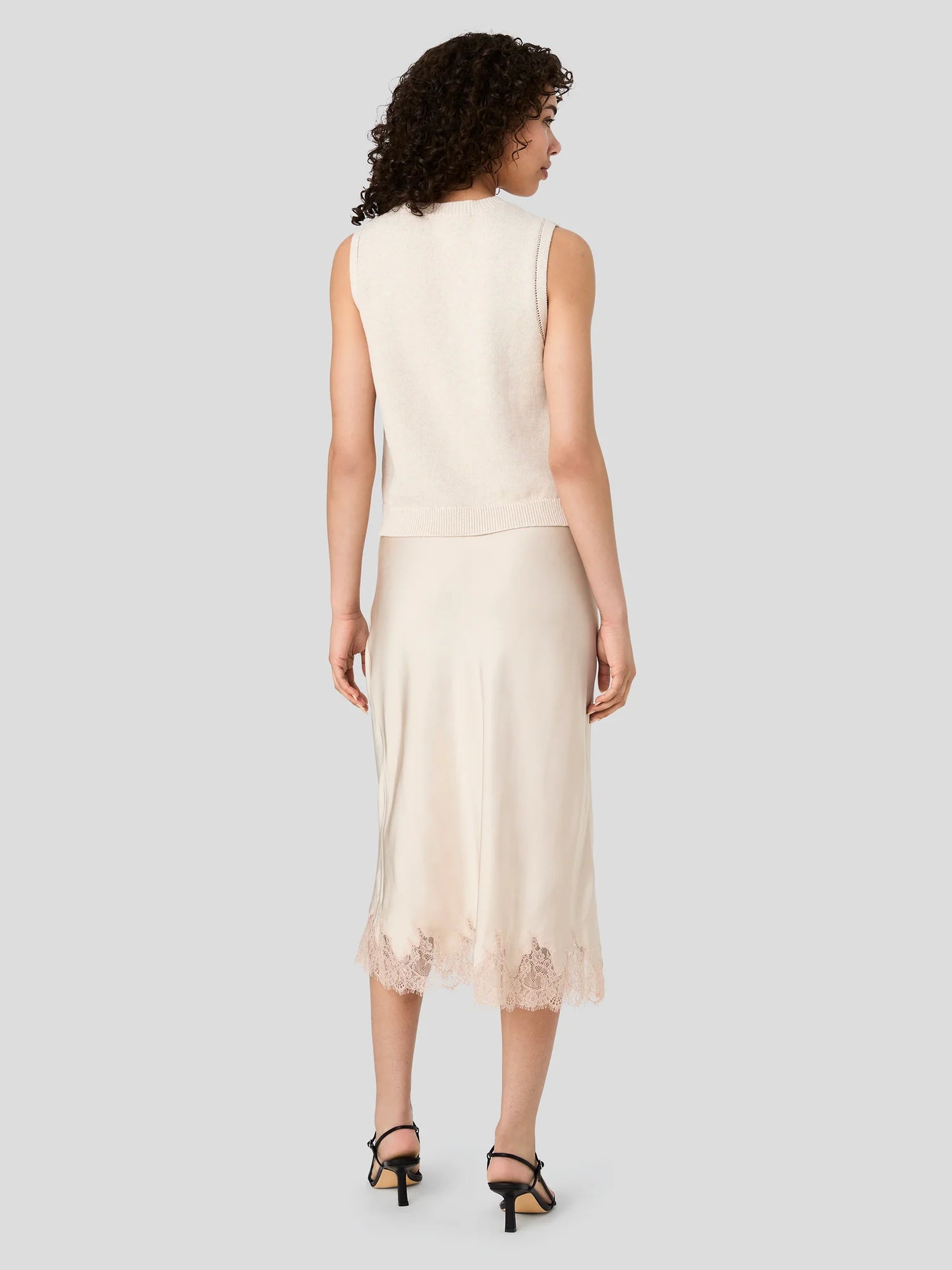 French Connection Pointelle Border Top