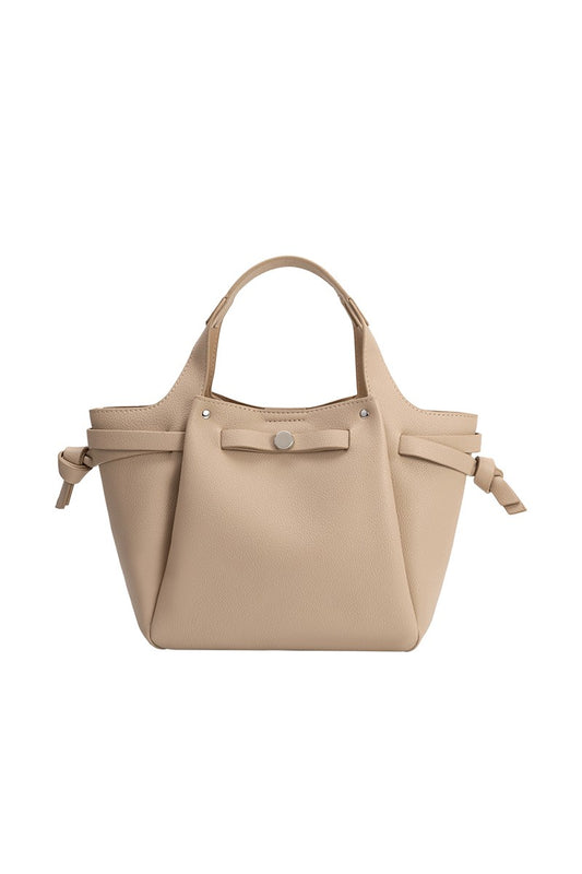 Melie Bianco Avril Top Handle Bag in Nude