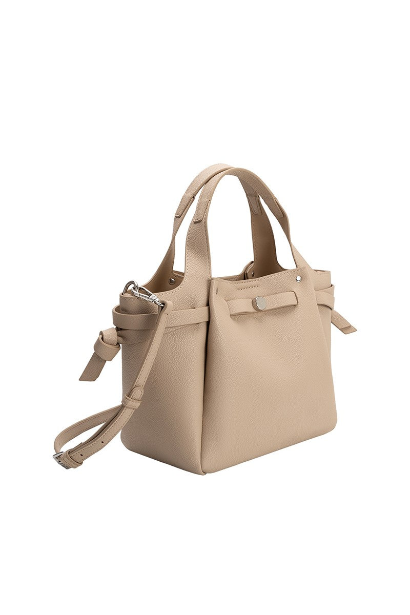 Melie Bianco Avril Top Handle Bag in Nude