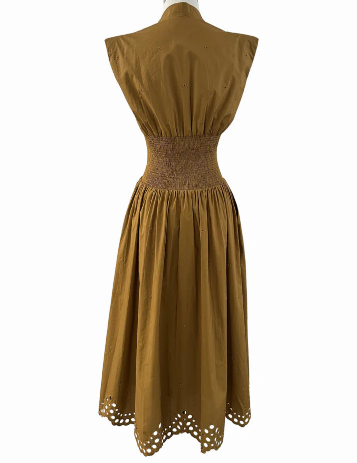 Noella Dress in Midnight or Warm Oak