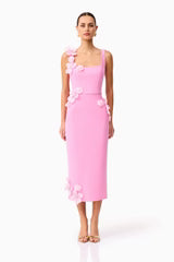 Elliat Chantelle Midi Dress in Pink
