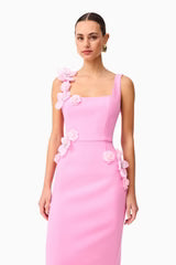 Elliat Chantelle Midi Dress in Pink