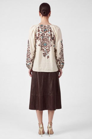 Current Air Keenan Pleated Blouse