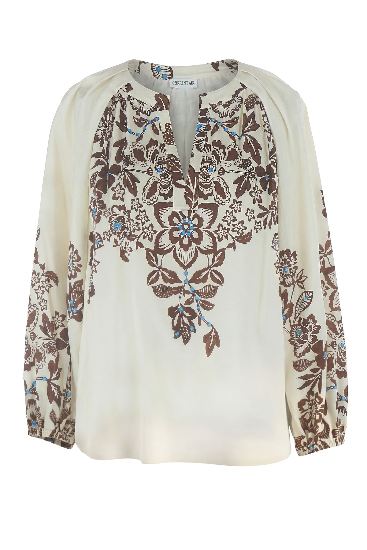 Current Air Keenan Pleated Blouse