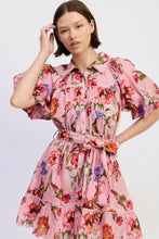 En Saison Leah Bubble Belted Mini Dress