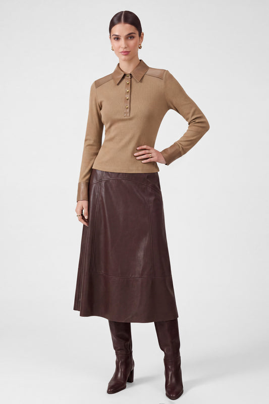 Current Air Arlie Polo Knit Top