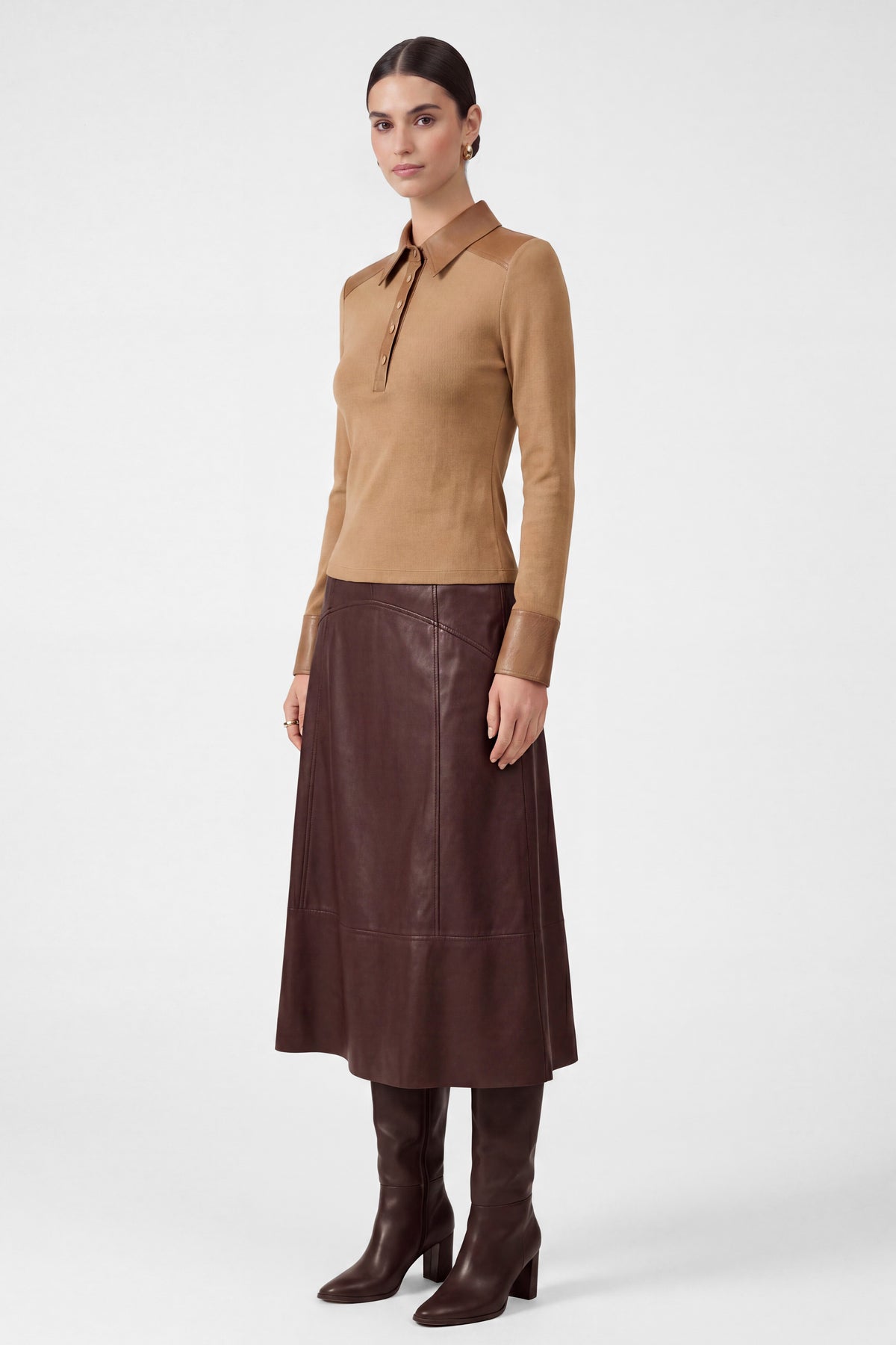 Current Air Arlie Polo Knit Top