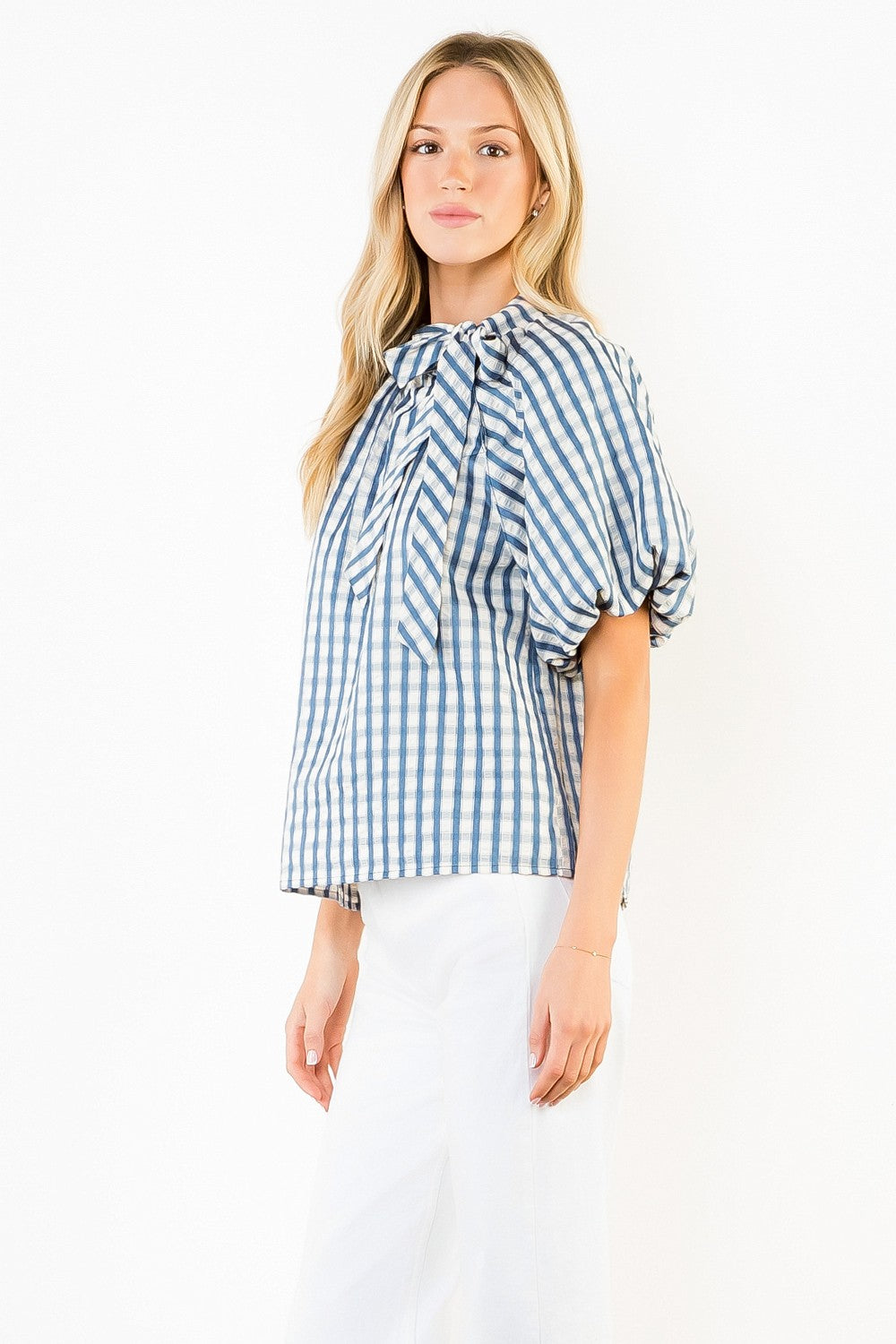 THML Reina Puff Sleeve Top