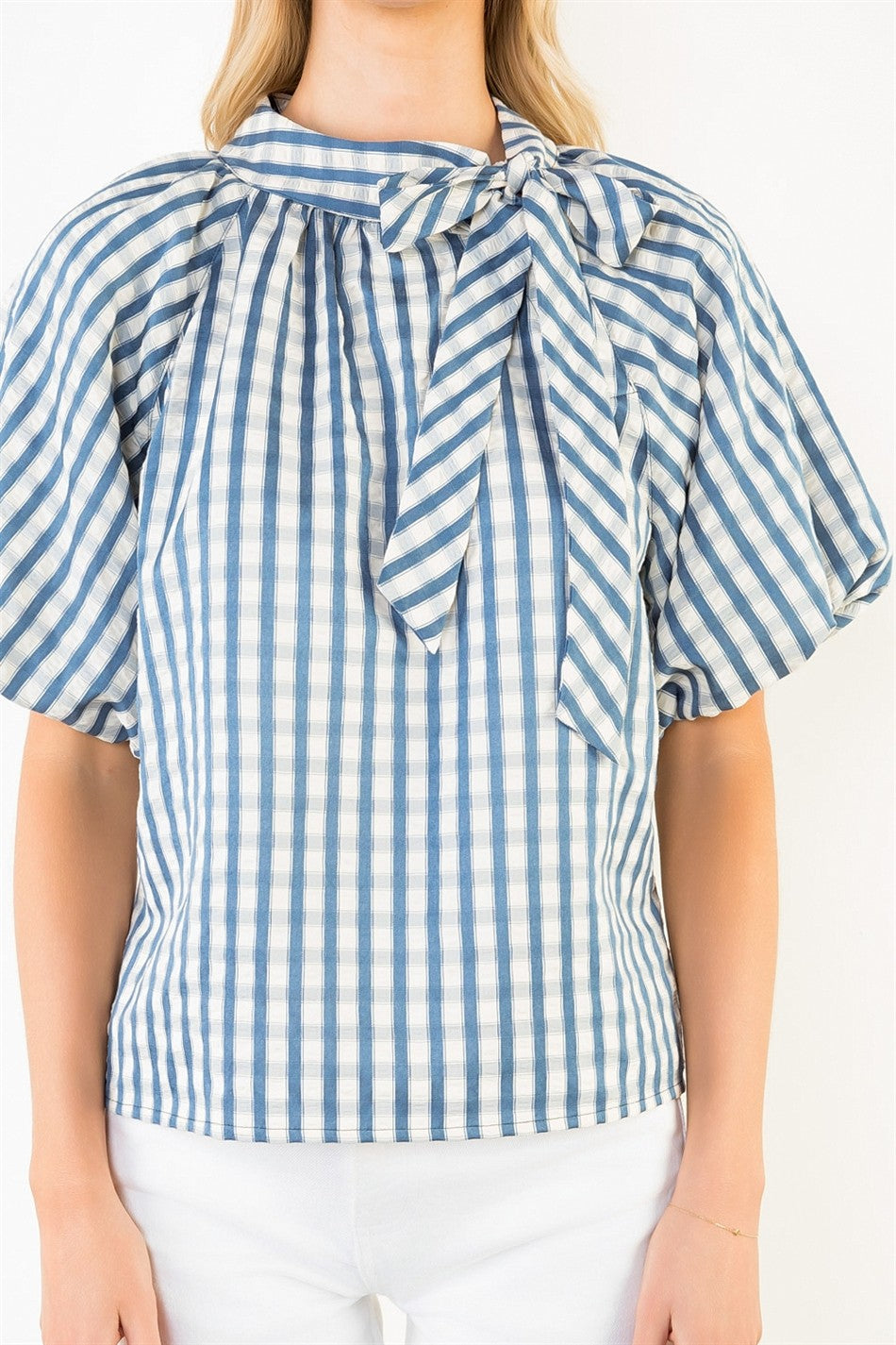 THML Reina Puff Sleeve Top