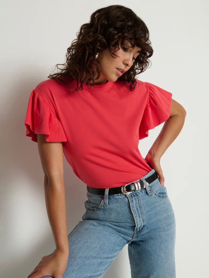 Nation Camille Flutter Sleeve Top