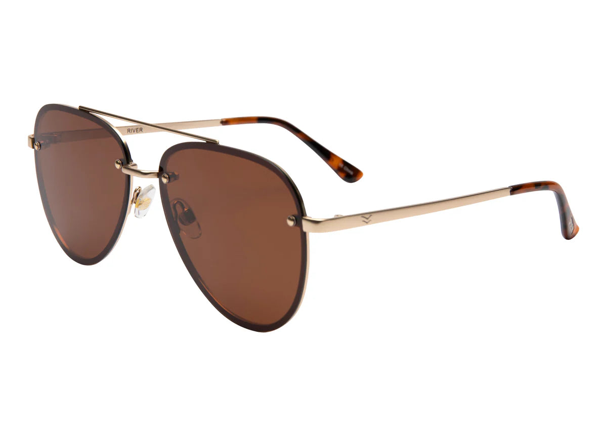 I-Sea River Gold/Brown Polarized Sunglasses
