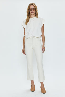 Pistola Lennon Sand Stone High Rise Crop Boot