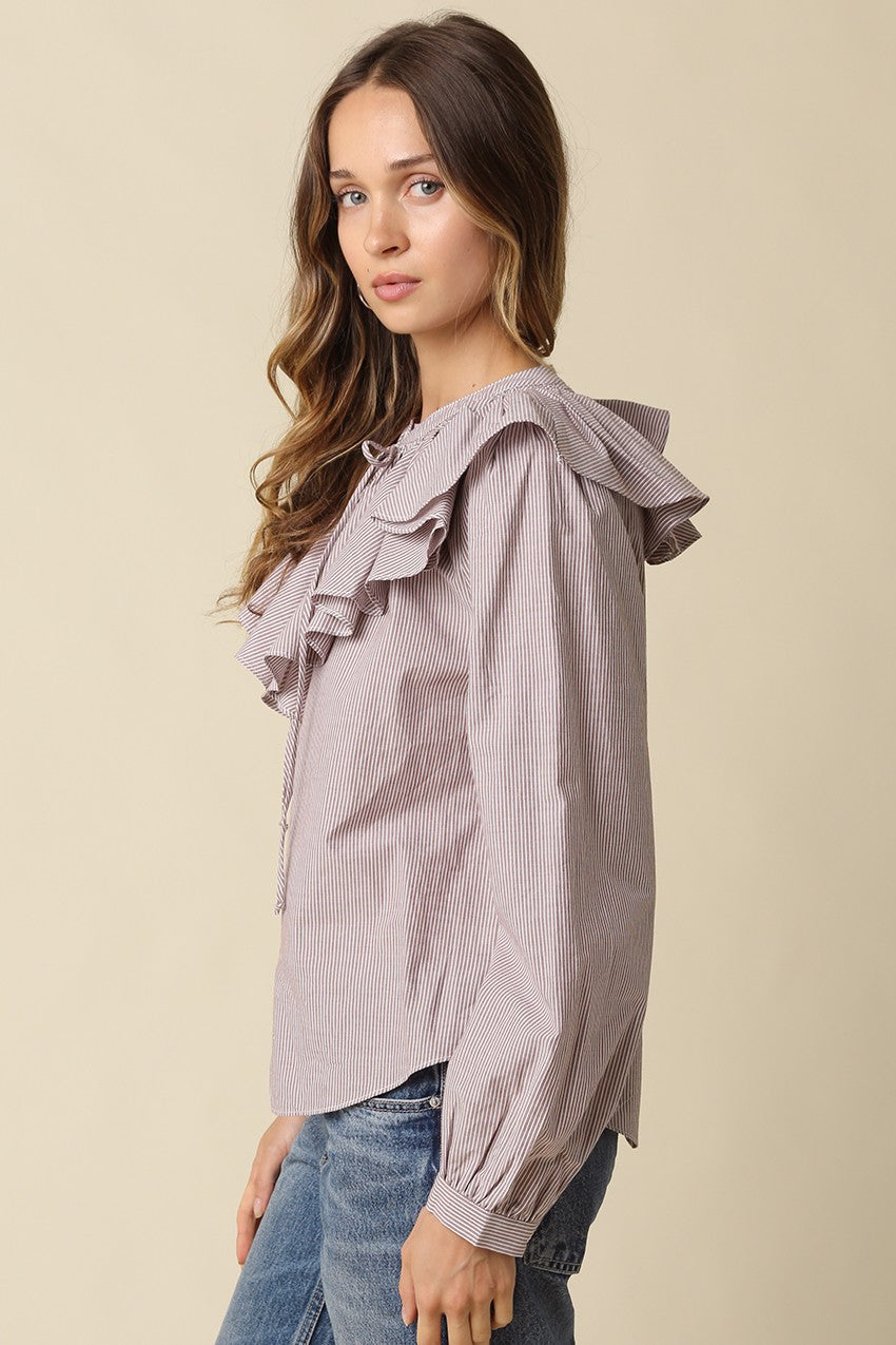 Shelby Ruffle Collared Blouse