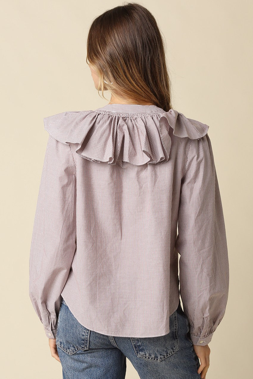Shelby Ruffle Collared Blouse