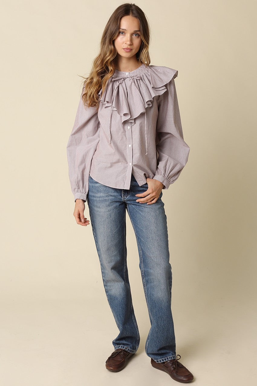 Shelby Ruffle Collared Blouse