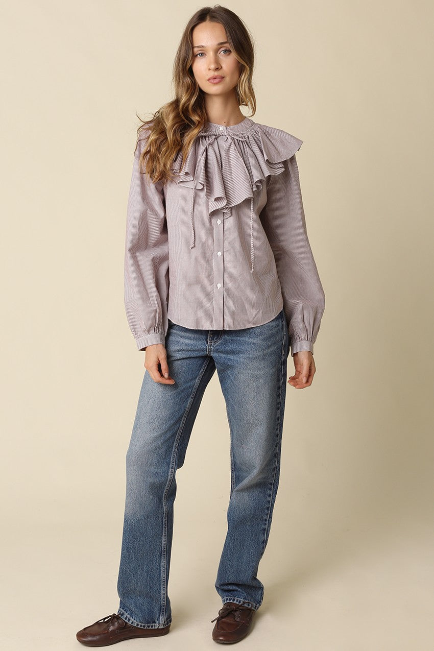 Shelby Ruffle Collared Blouse