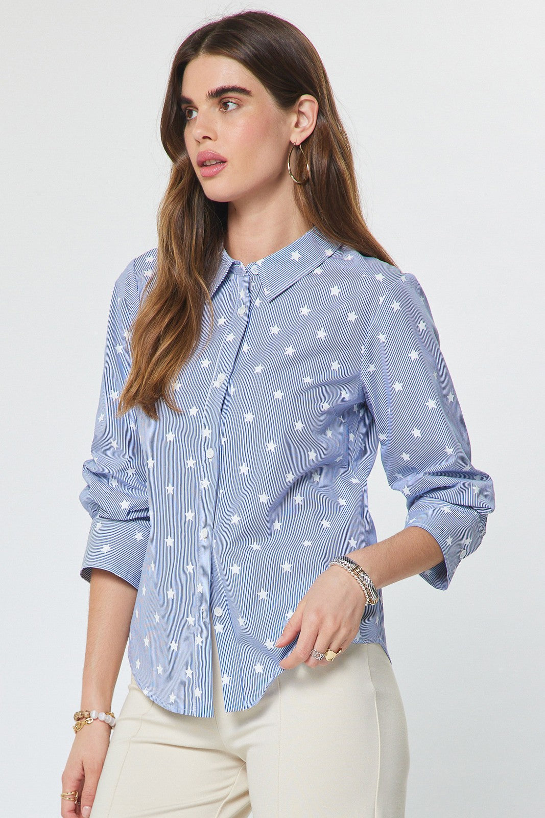 Kelsey Striped Star Blouse