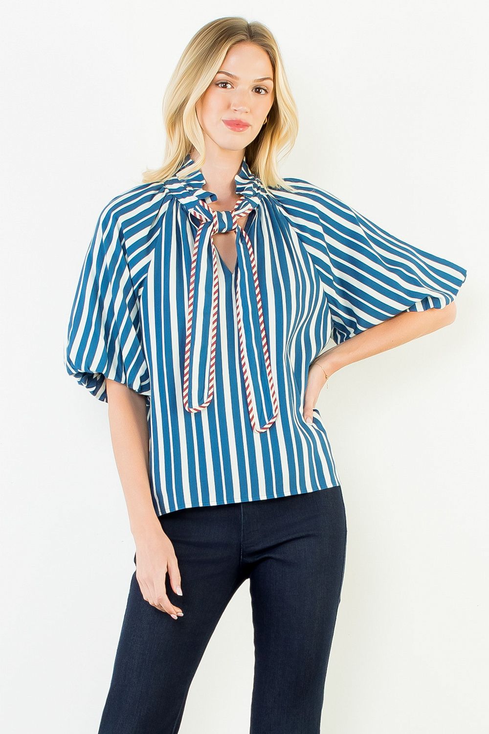 THML Sailor Stripe Tie Top