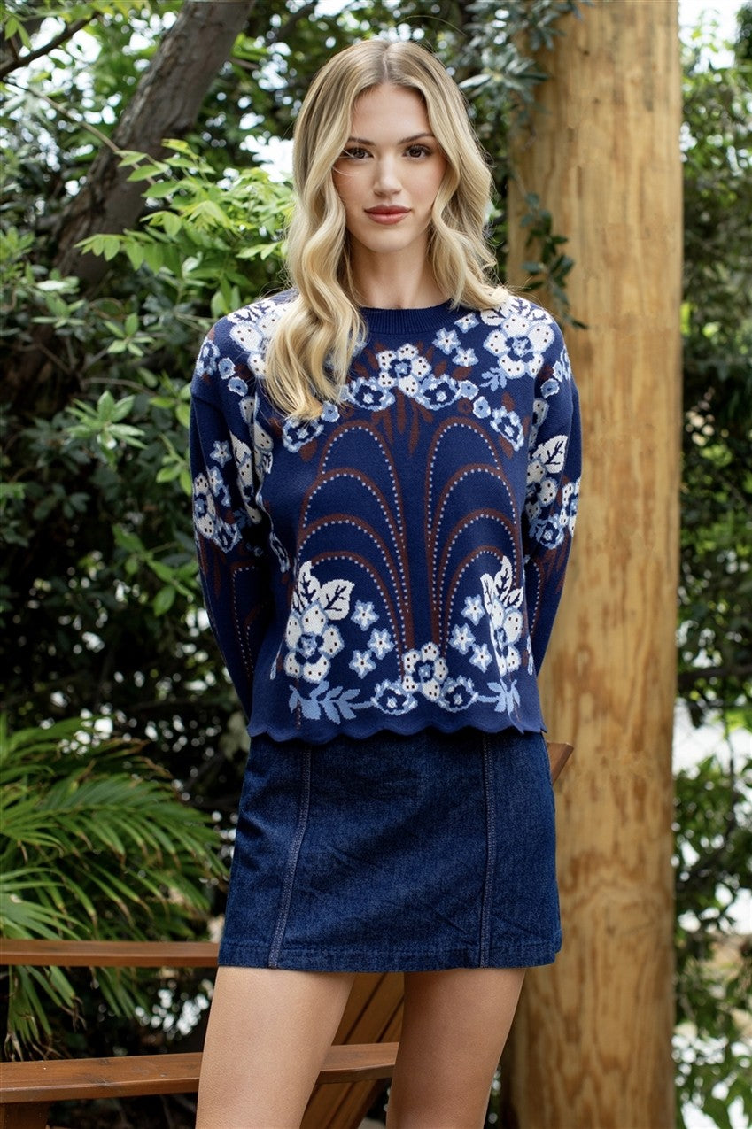 THML Royce Patterned Sweater