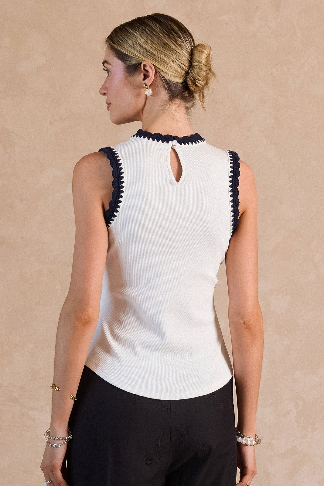 Current Air Emma Ribbed Knit Tank Top