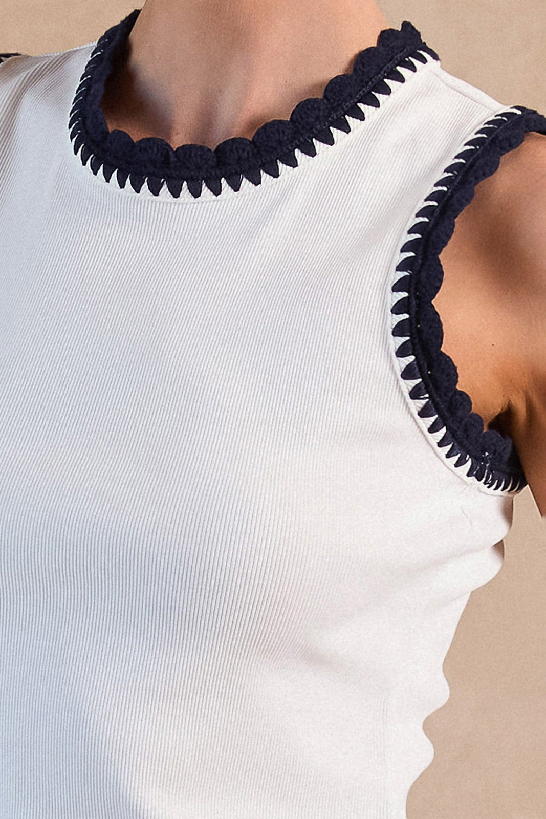 Current Air Emma Ribbed Knit Tank Top