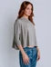 Kersima Aja Mock-neck Top in Taupe