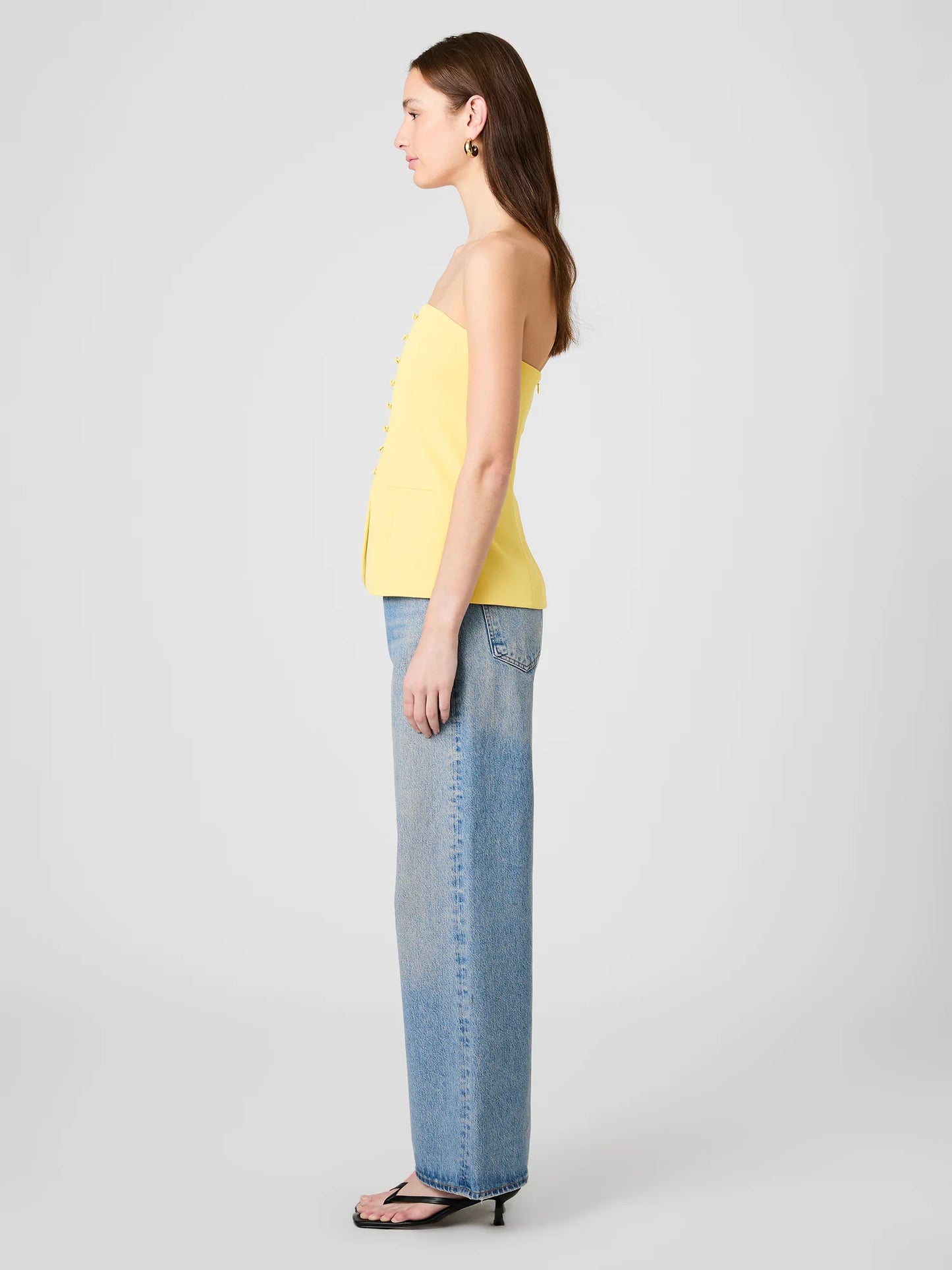 French Connection Harry Suiting Strapless Top