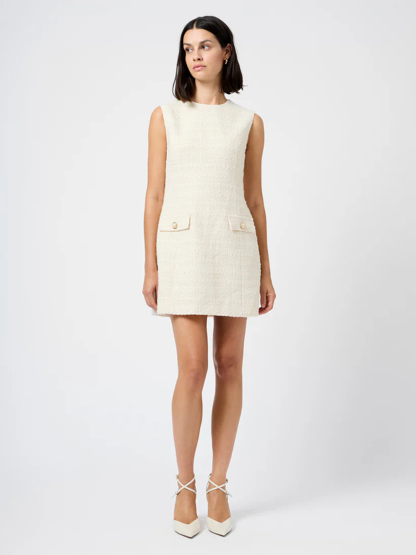 French Connection Molly Structured Tweed Mini Dress